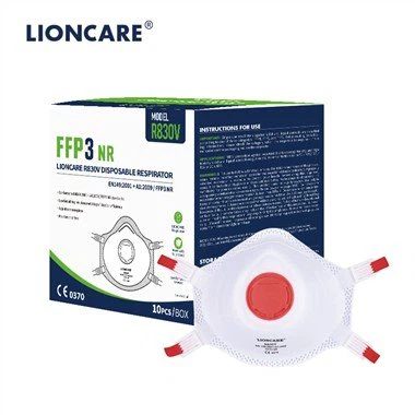 Respirador FFP3 en forma de copa LIONCARE® con válvulas